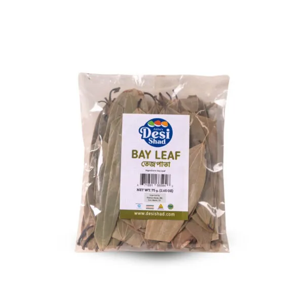 Whole dried authentic Bangladeshi bay leaves (Tejpatta) with distinctive three-vein pattern for biryani and curries