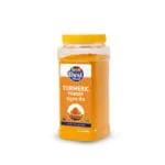 500g jar of pure peeled Bangladeshi turmeric powder sourced from Natore and Dinajpur