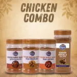 Desi Shad Bangladeshi Chicken Spice Combo bundle featuring authentic Chicken Curry, Biye Bari Roast, and Chicken Biryani masala jars