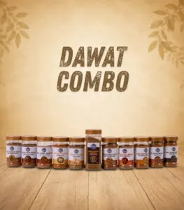 Desi Shad Bangladeshi Dawat feast spice combo bundle featuring authentic Biryani, Chicken Roast, and Shahi Garam Masala jars