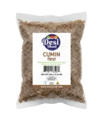 Jar of premium whole Bangladeshi cumin seeds (Jeera) for aromatic tempering, dal tadka, and dry roasting